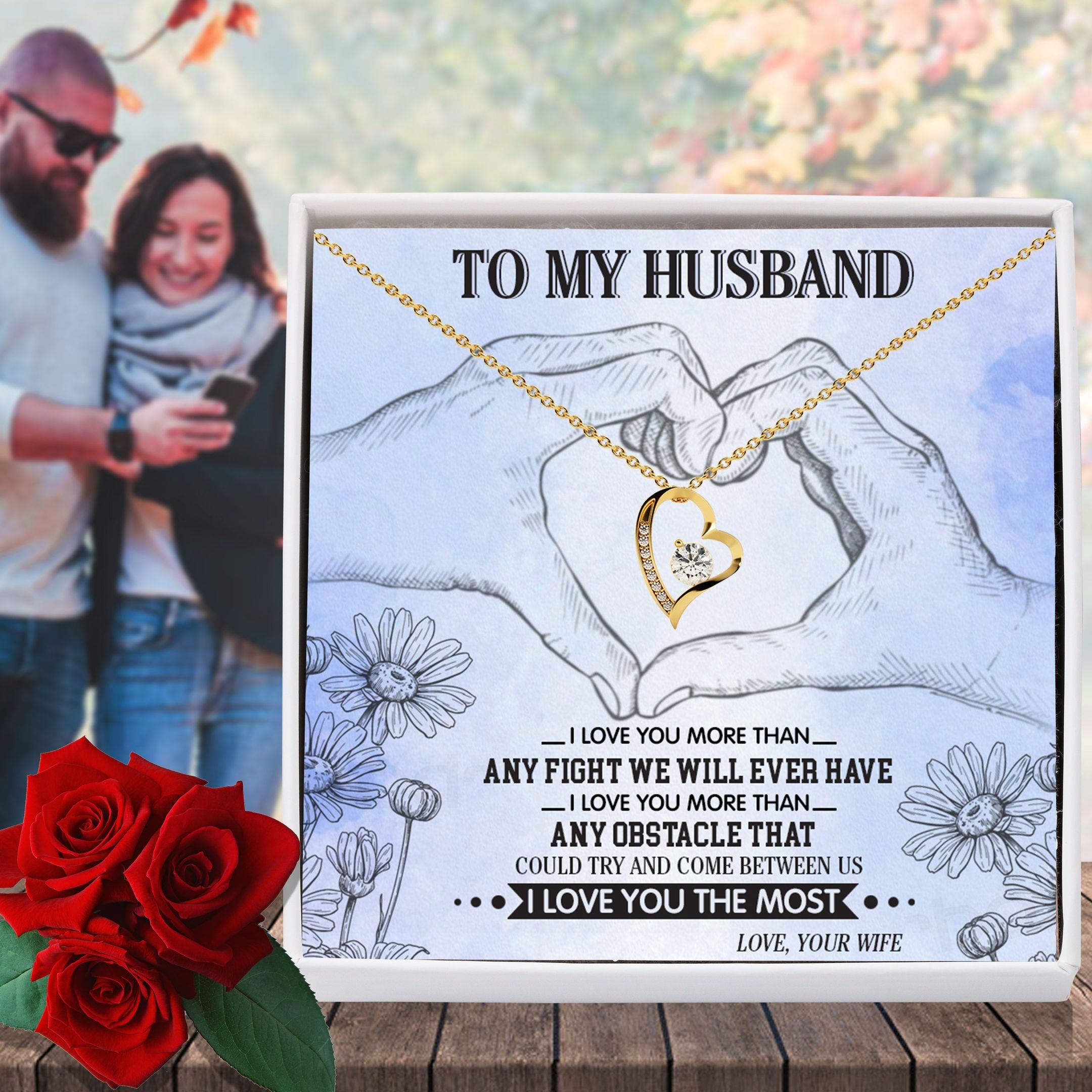 Love You More Than Any Fights Forever Love Necklace Gift For Husband