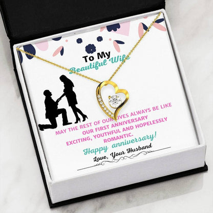 The Rest Of Our Lives Always Be Together Forever Love Necklace Gift For Wife