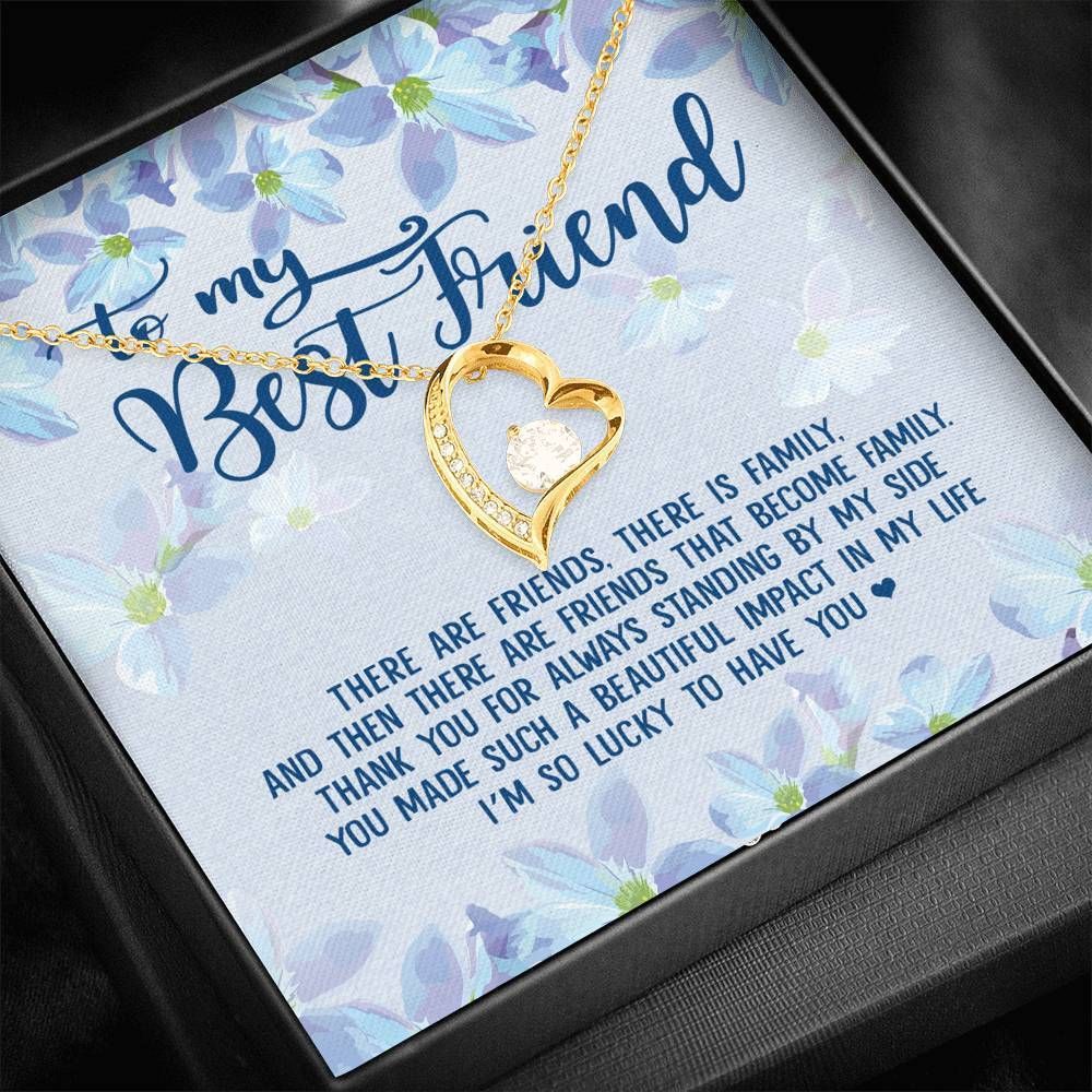 Thank You For Always Standing By My Side Forever Love Necklace Gift For Friend