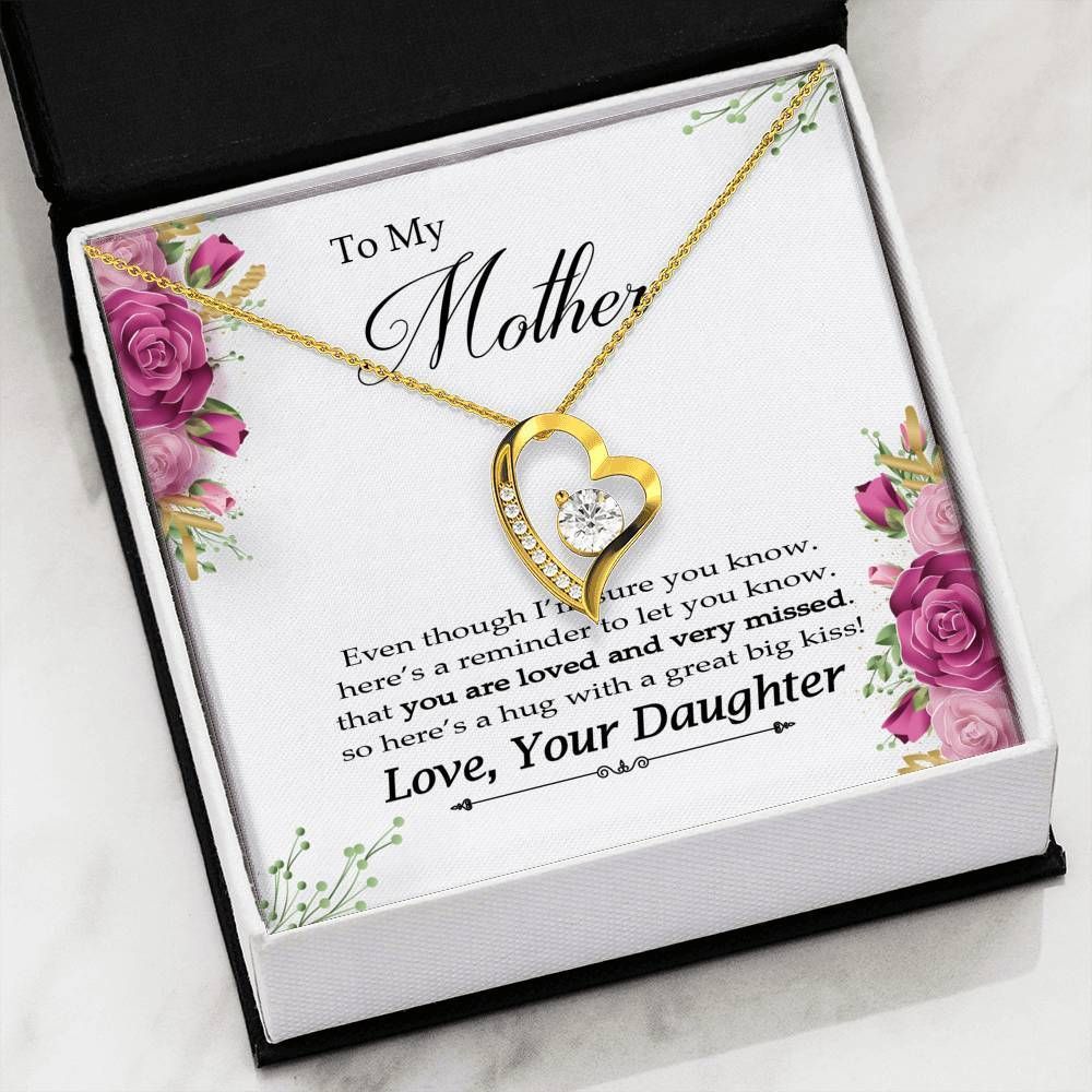 Forever Love Necklace Gift For Mom You Are Loved And Very Missed