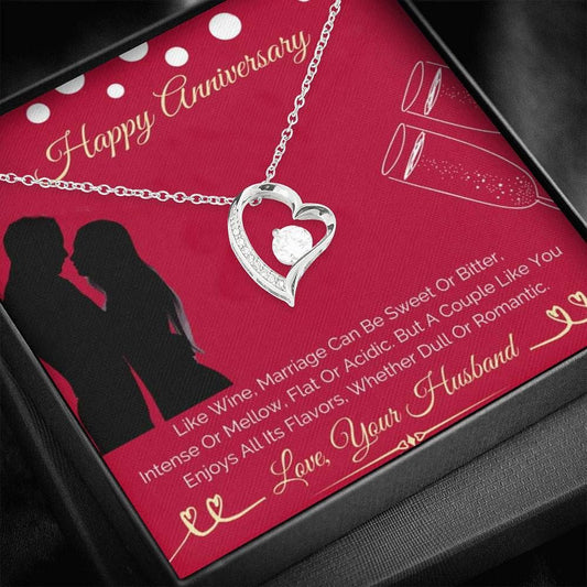 Wine Marriage Can Be Sweet And Bitter Forever Love Necklace Gift For Wife