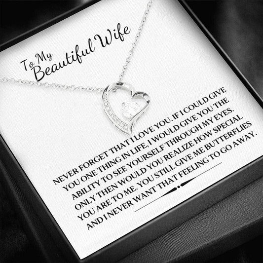 You Still Give Me Butterflies Forever Love Necklace Gift For Wife