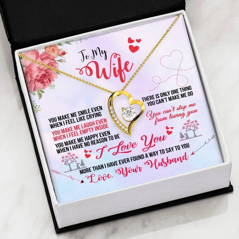 You Make Me Smile Forever Love Necklace Gift For Wife