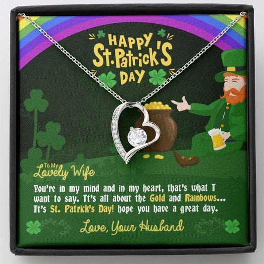 In My Mind St Patrick's Day Forever Love Necklace Gift For Wife