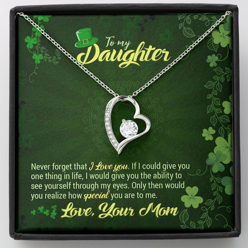 How Special You Are St Patrick's Day Forever Love Necklace Gift For Daughter