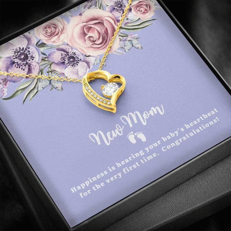 New Mom Happiness Very First Time Forever Love Necklace Gift For Mom