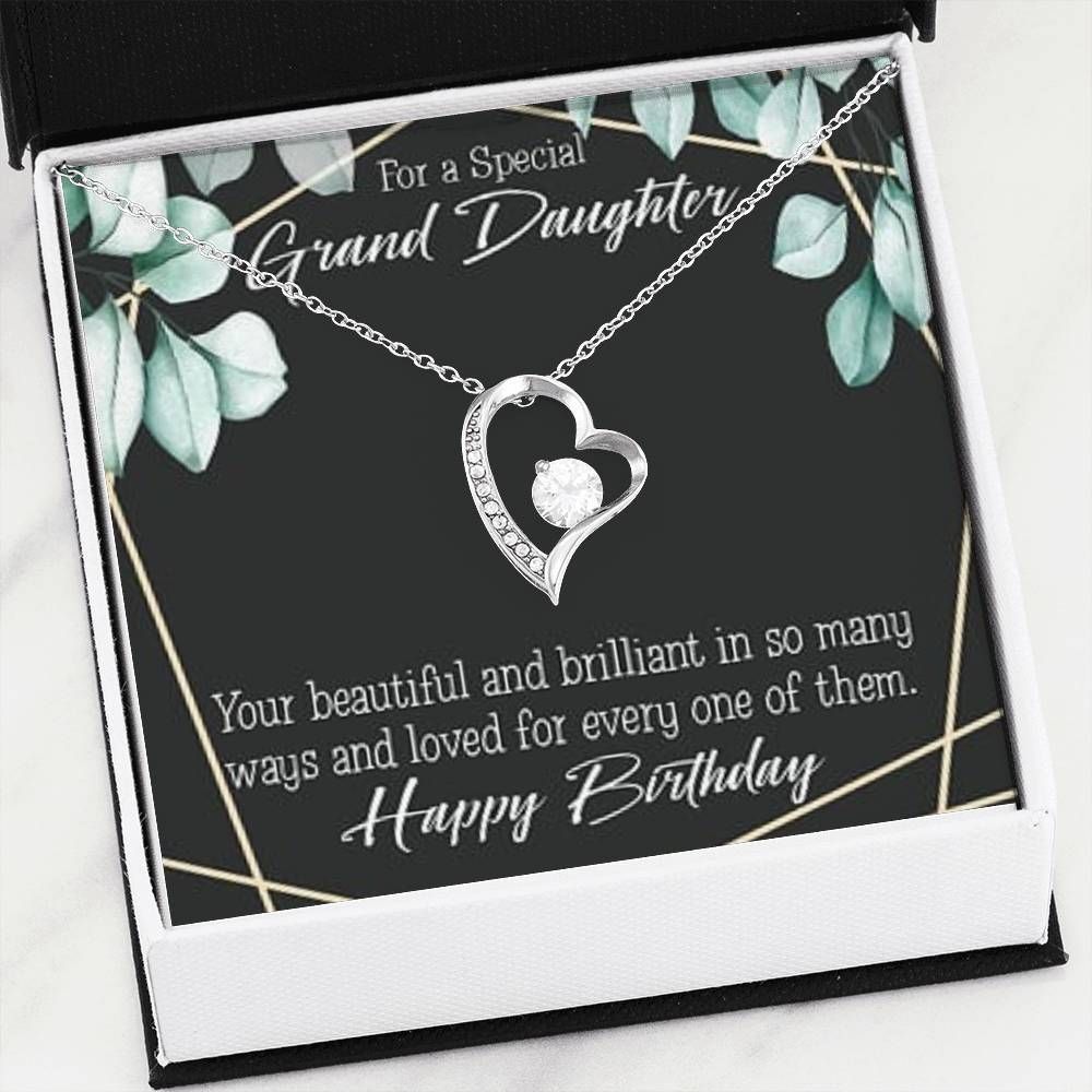 Your Beautiful And Brilliant 18K Gold Forever Love Necklace Gift For Granddaughter Forever Love Necklace Forever Love Necklace