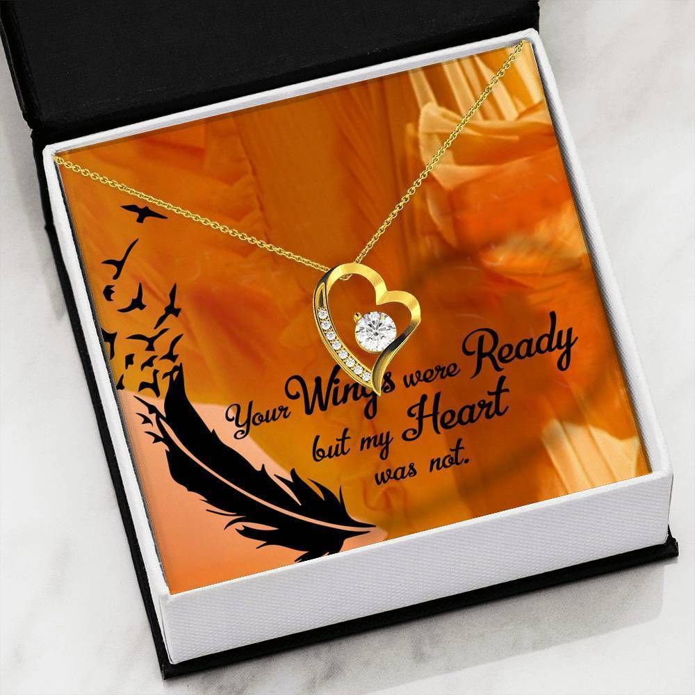 Your Wings Were Ready 18k Gold Forever Love Necklace