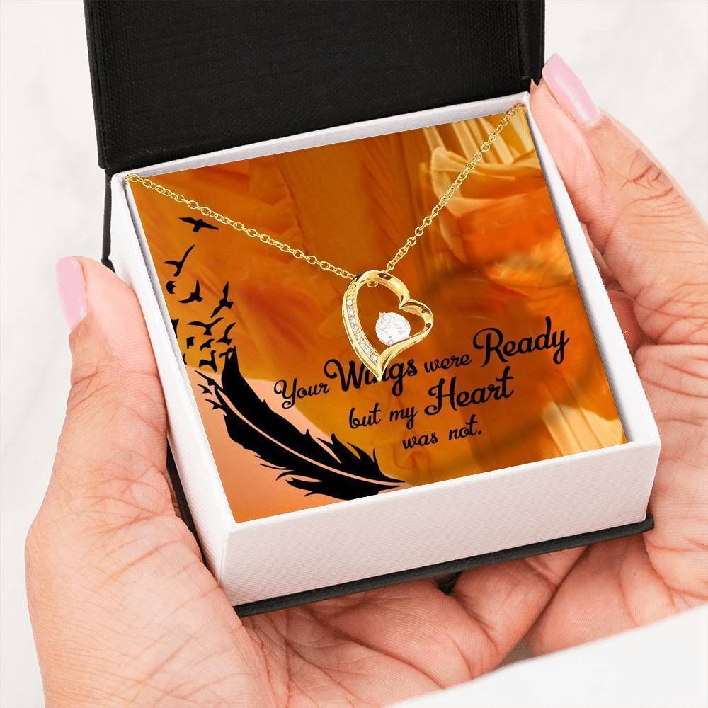 Your Wings Were Ready 18k Gold Forever Love Necklace