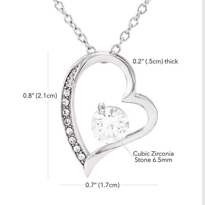 You Mean The World To Me Gift For Girlfriend Forever Love Necklace