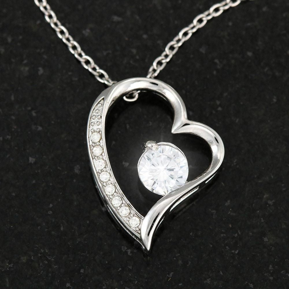 You Mean The World To Me Gift For Girlfriend Forever Love Necklace