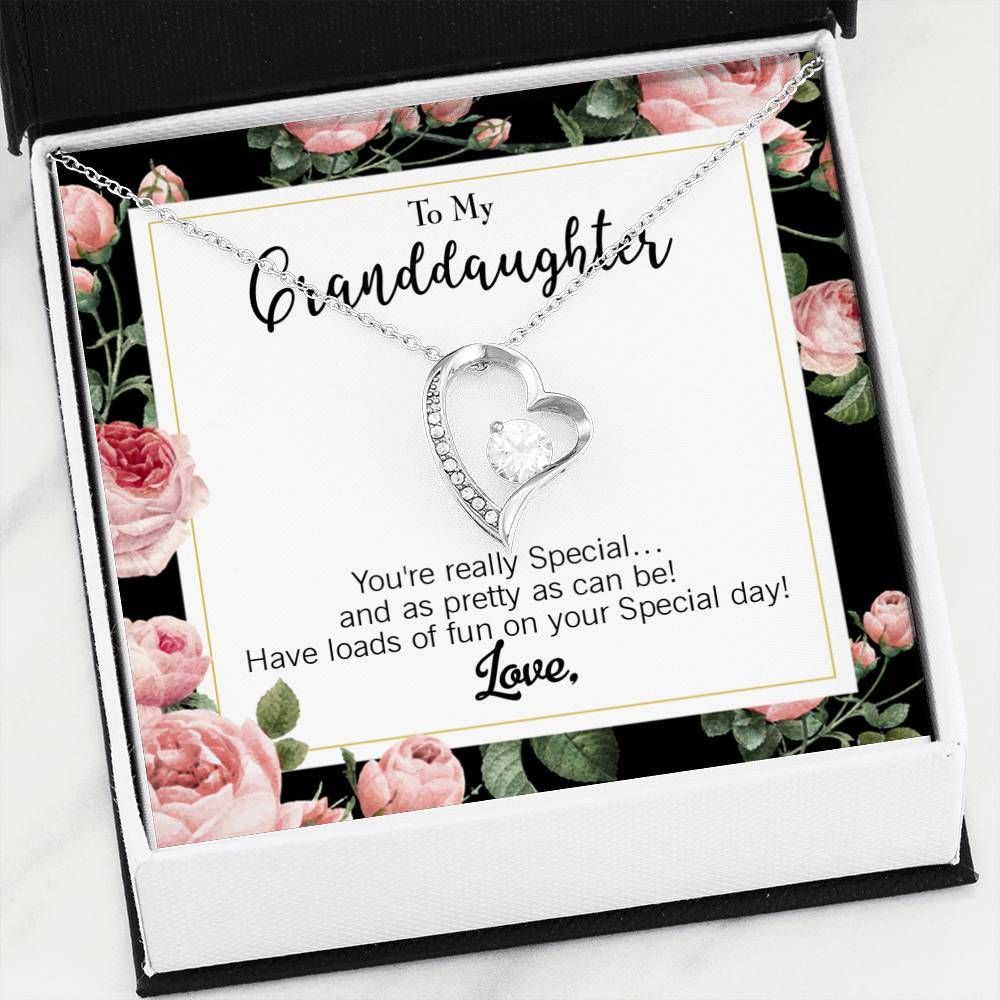 You're Really Special 18K Gold Forever Love Necklace Gift For Granddaughter Forever Love Necklace Forever Love Necklace