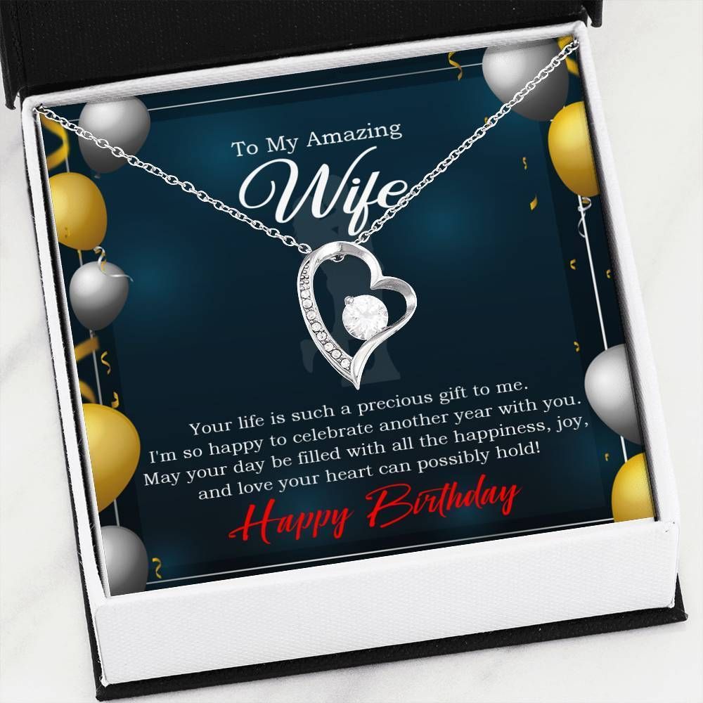 Your Day Filled With All The Happiness Forever Love Necklace Gift For Wife