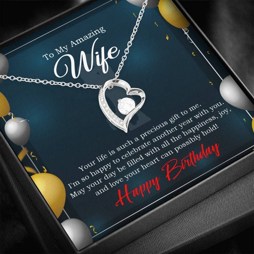 Your Day Filled With All The Happiness Forever Love Necklace Gift For Wife