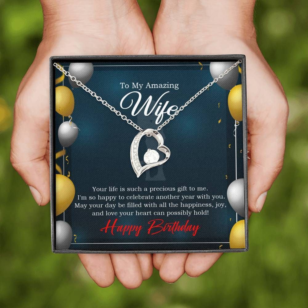 Your Day Filled With All The Happiness Forever Love Necklace Gift For Wife