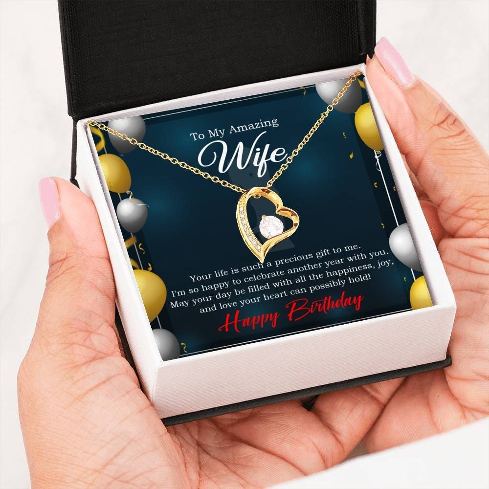 Your Day Filled With All The Happiness Forever Love Necklace Gift For Wife