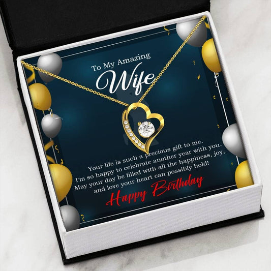 Your Day Filled With All The Happiness Forever Love Necklace Gift For Wife