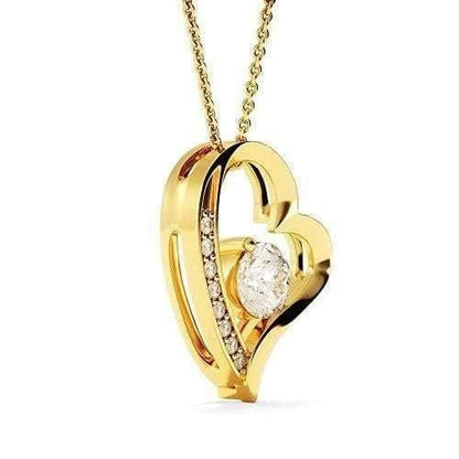 Happy Birthday Gift For Special Woman 18K Gold Forever Love Necklace