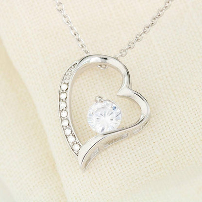 Happy Birthday Gift For Special Woman 18K Gold Forever Love Necklace