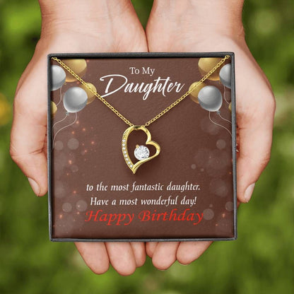 Have A Most Wonderful Day Birthday Gift For Daughter Forever Love Necklace