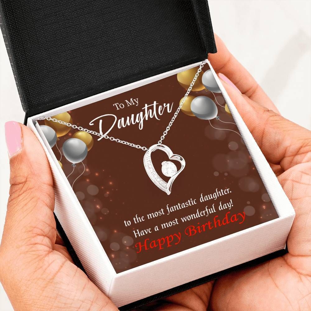 Have A Most Wonderful Day Birthday Gift For Daughter Forever Love Necklace