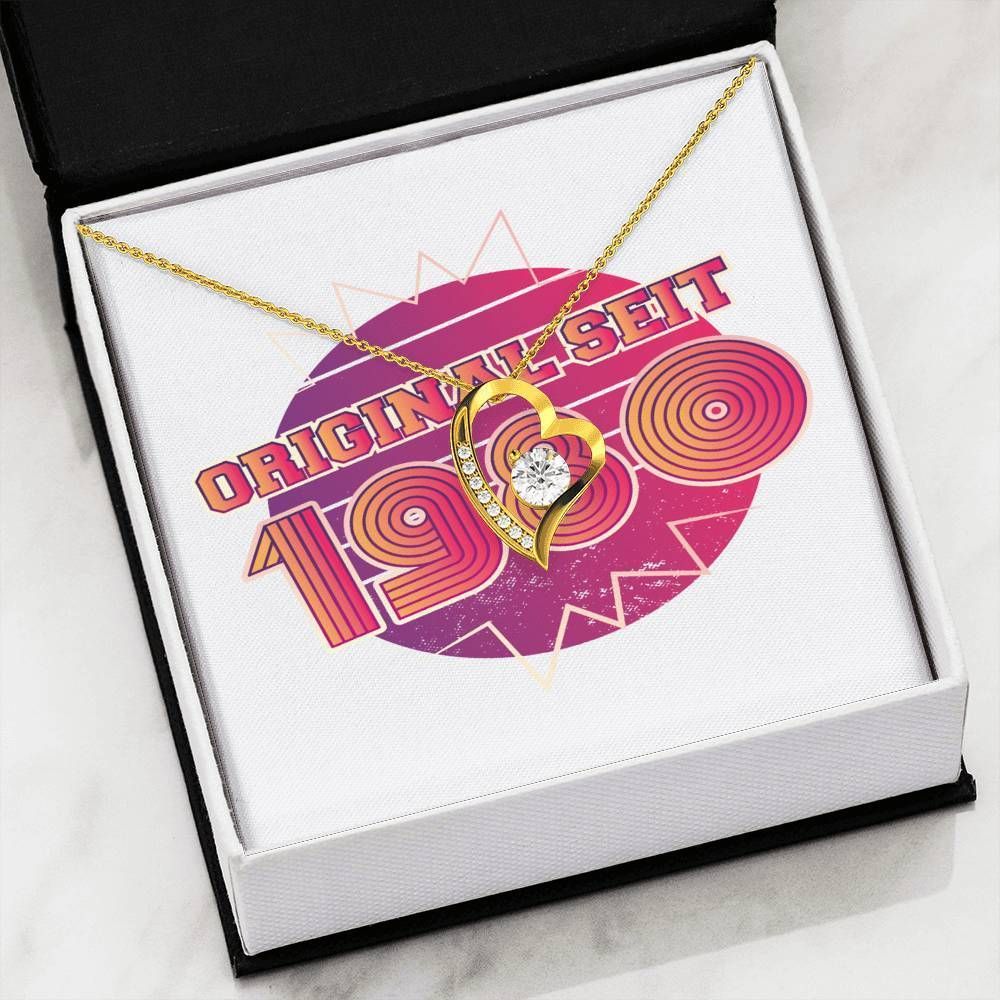 German Birthday 18K Gold Forever Love Necklace