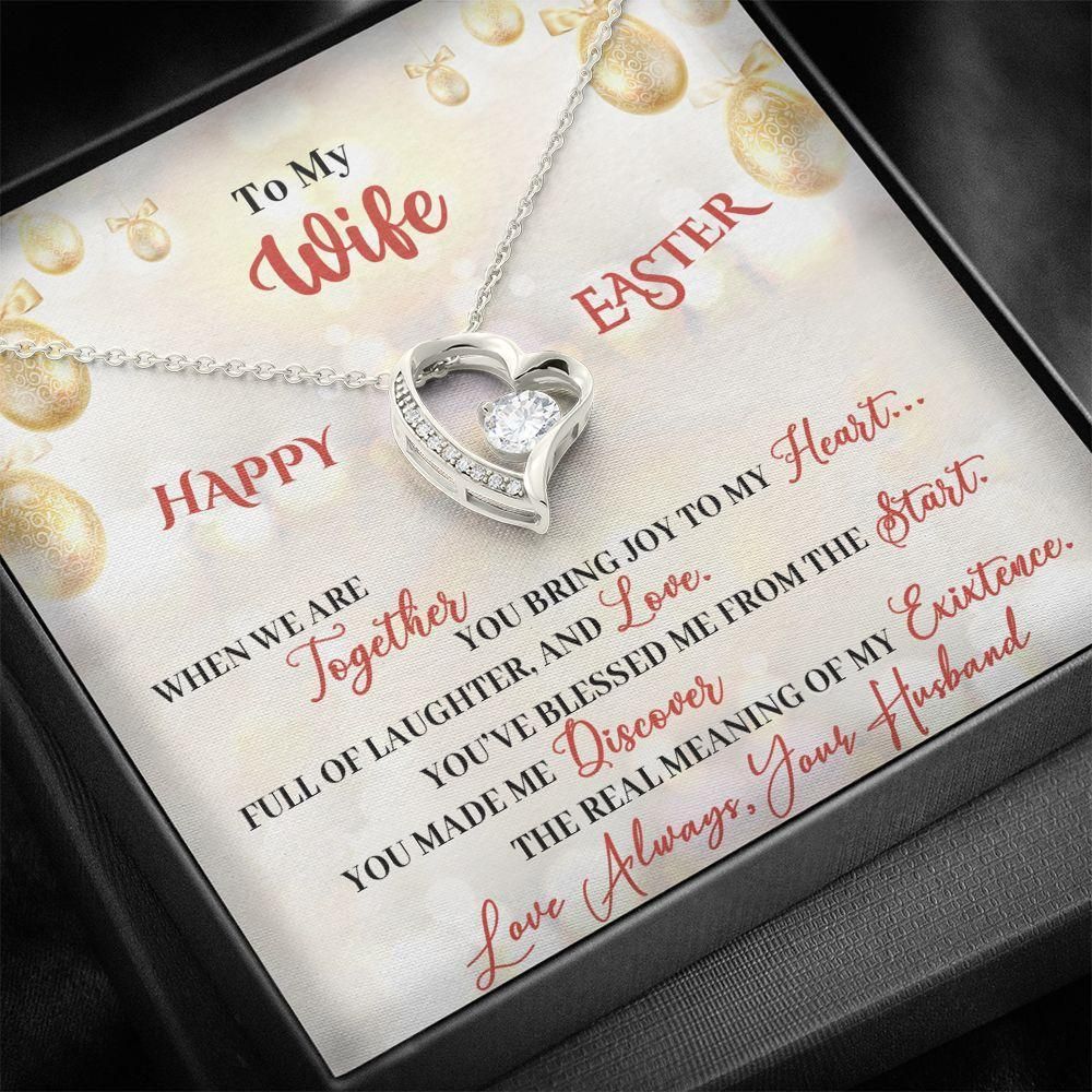 Happy Easter Gift For Wife Forever Love Necklace