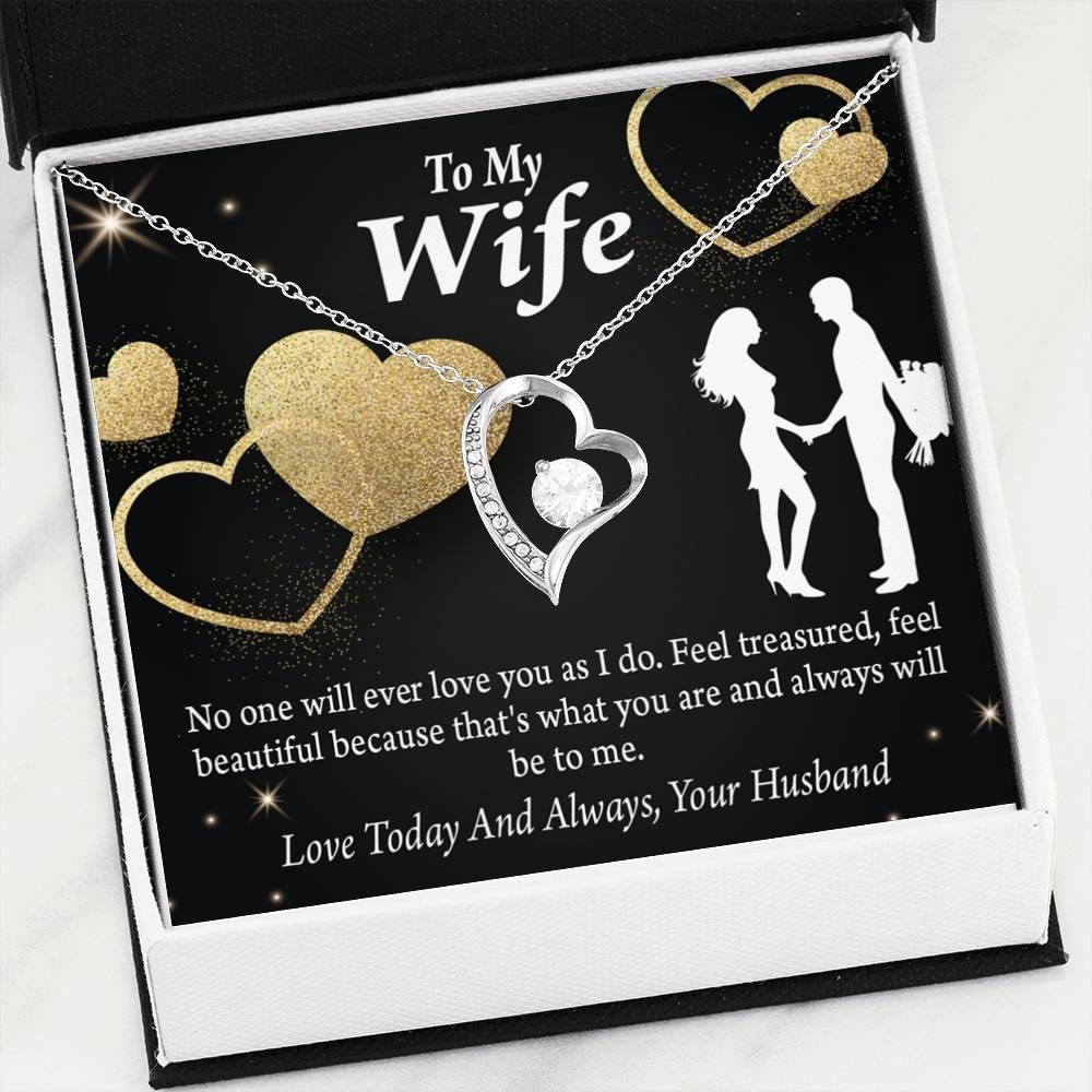 Gift For Wife Love Today And Always 18K Gold Forever Love Necklace