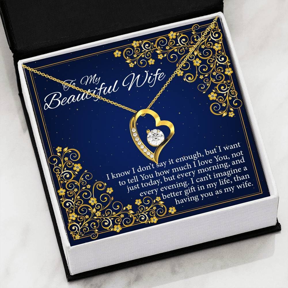 Gift For Wife I Love You So Much Forever Love Necklace