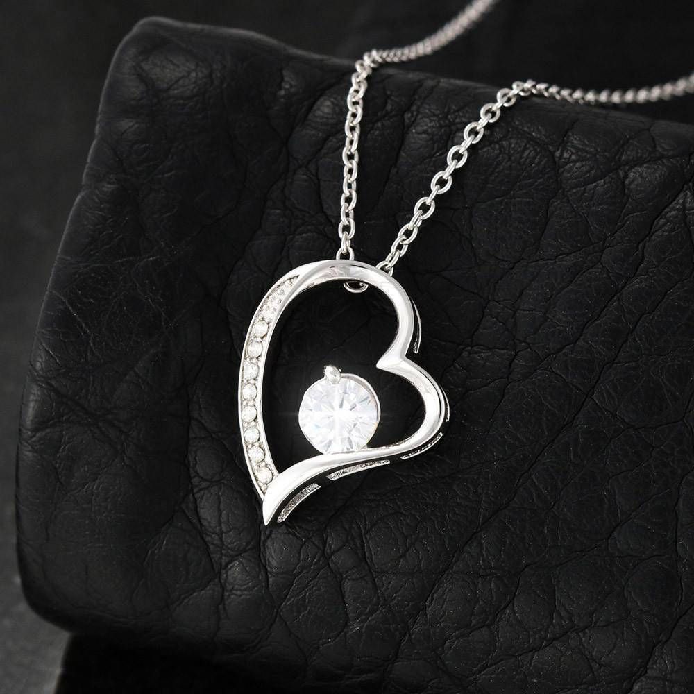 Everything Is Wonderful Gift For Wife 1K White Gold Forever Love Necklace