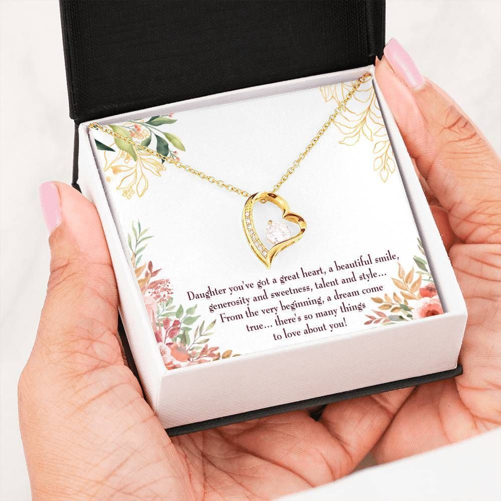 A Dream Come True 18K Gold Forever Love Necklace Gift For Women Forever Love Necklace Forever Love Necklace