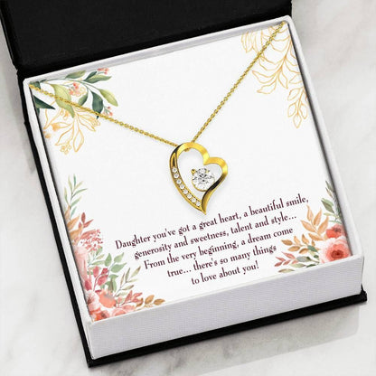 A Dream Come True 18K Gold Forever Love Necklace Gift For Women Forever Love Necklace Forever Love Necklace