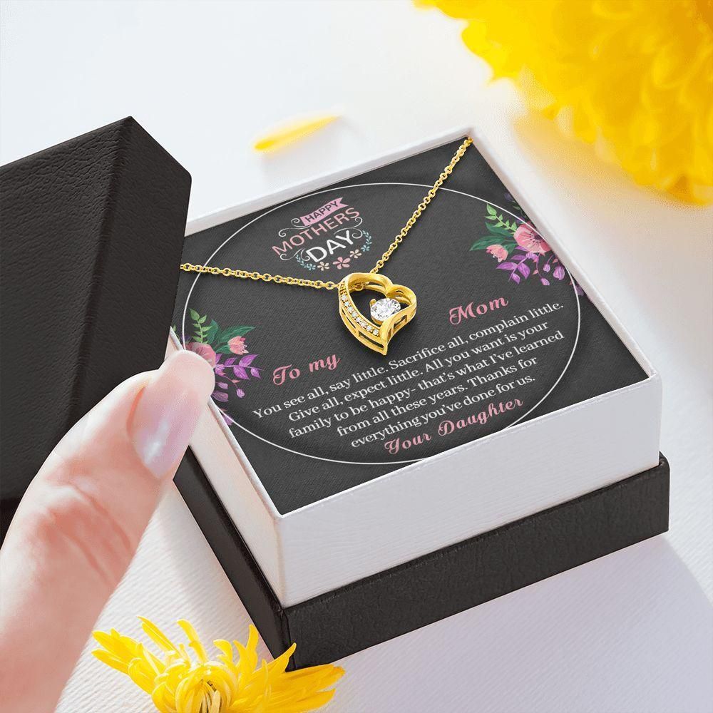 Happy Mother's Day Your Family To Be Happy Forever Love Necklace