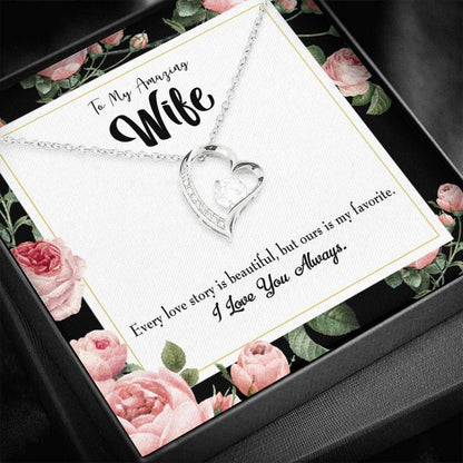 Gift For Wife I Love You Always Forever Love Necklace