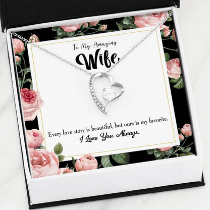 Gift For Wife I Love You Always Forever Love Necklace