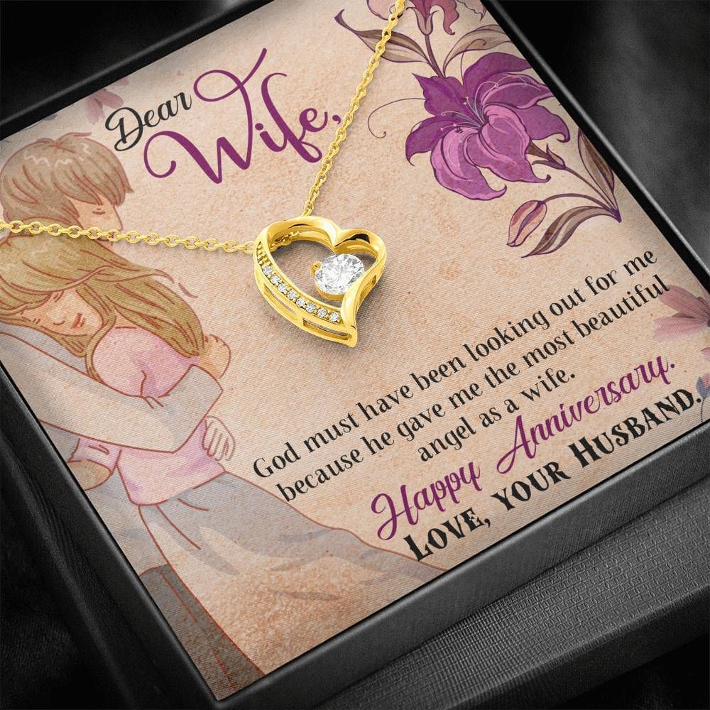 Happy Anniversary Gift For Wife Forever Love Necklace