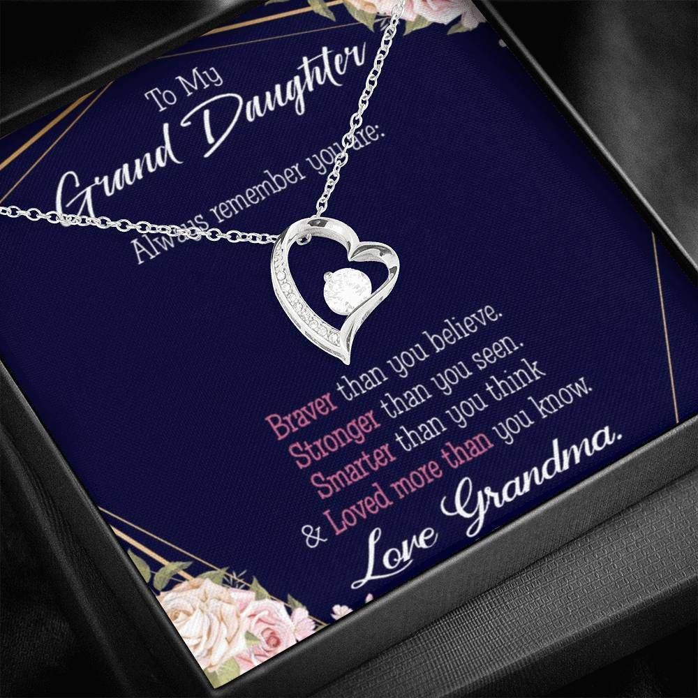 Gift For Granddaughter Loved More Than You Know Forever Love Necklace