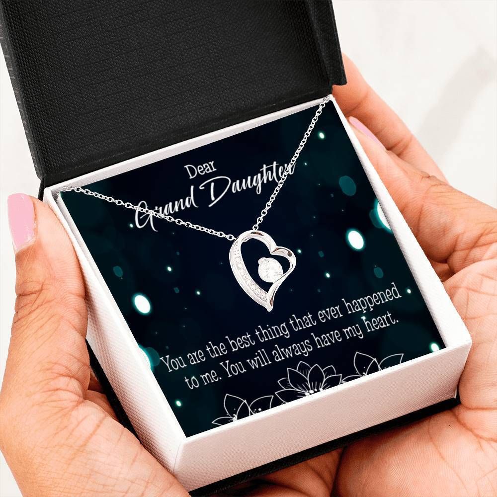 18K Gold Forever Love Necklace Gift For Granddaughter You Are The Best Forever Love Necklace Forever Love Necklace