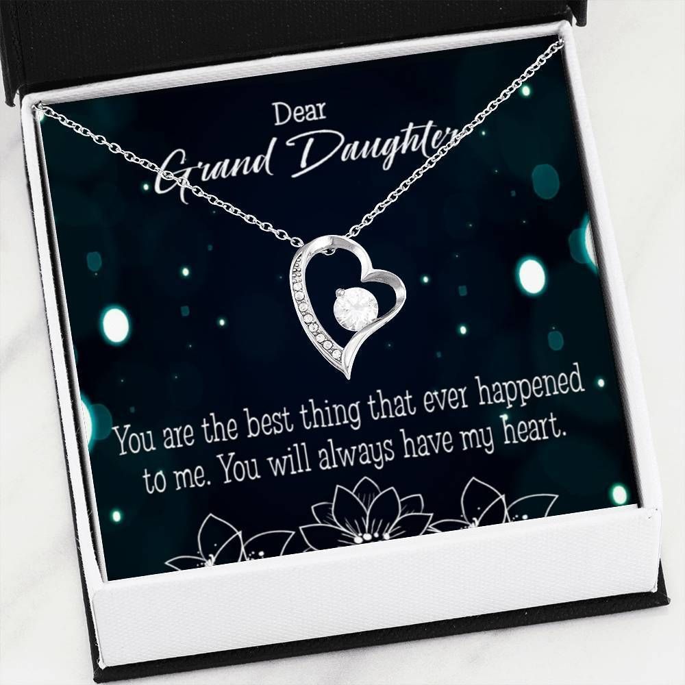 18K Gold Forever Love Necklace Gift For Granddaughter You Are The Best Forever Love Necklace Forever Love Necklace