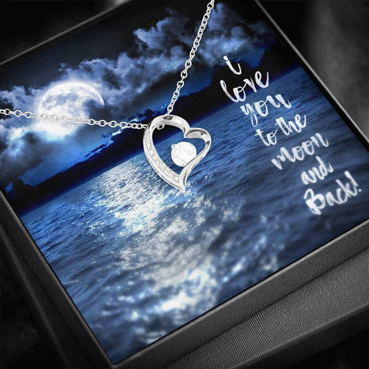 I Love You To The Moon And Back Forever Love Necklace