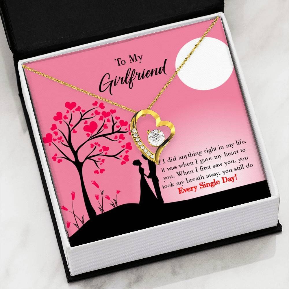 I Gave My Heart To You Gift For Girlfriend Forever Love Necklace