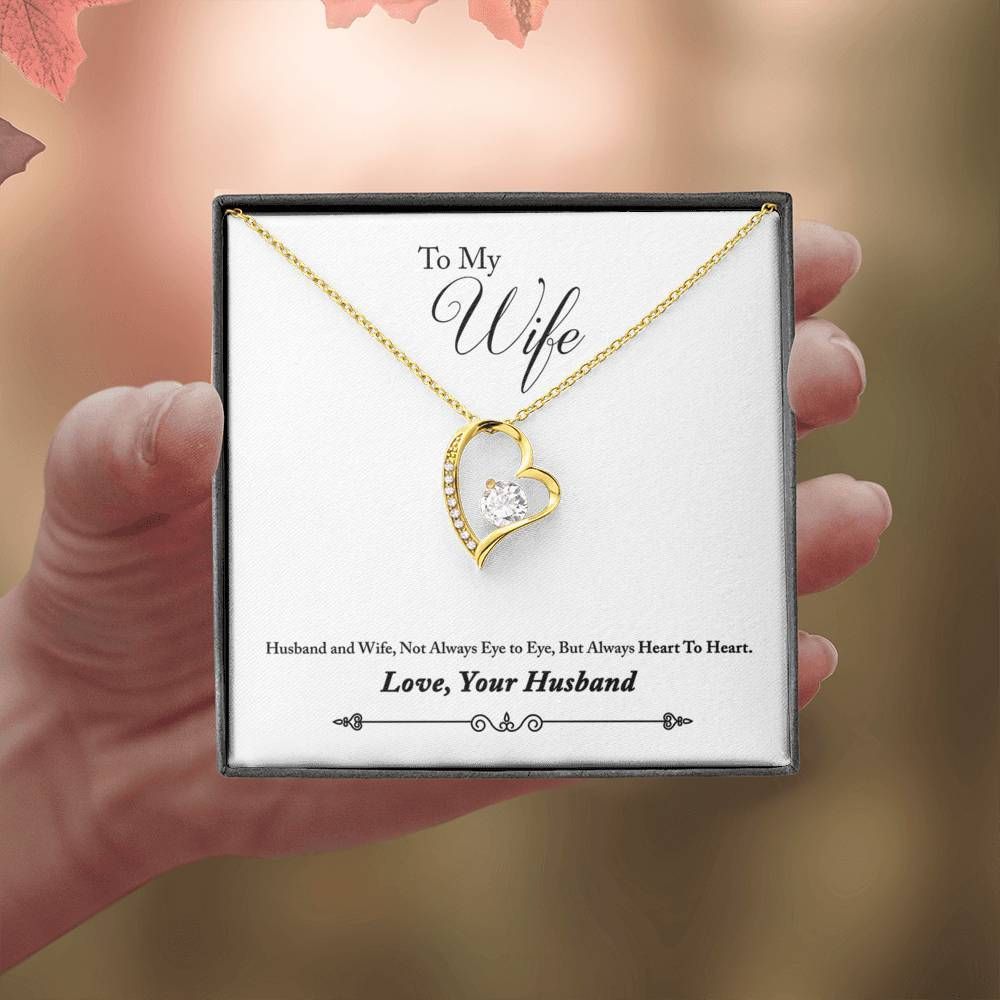 Gift For Wife Always Heart To Heart Forever Love Necklace