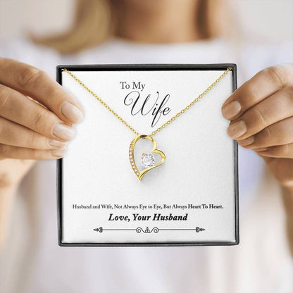 Gift For Wife Always Heart To Heart Forever Love Necklace