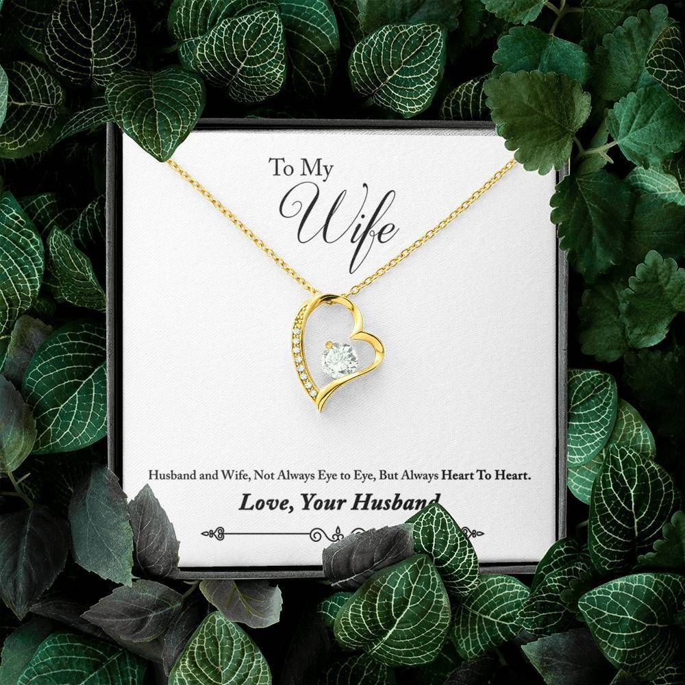 Gift For Wife Always Heart To Heart Forever Love Necklace