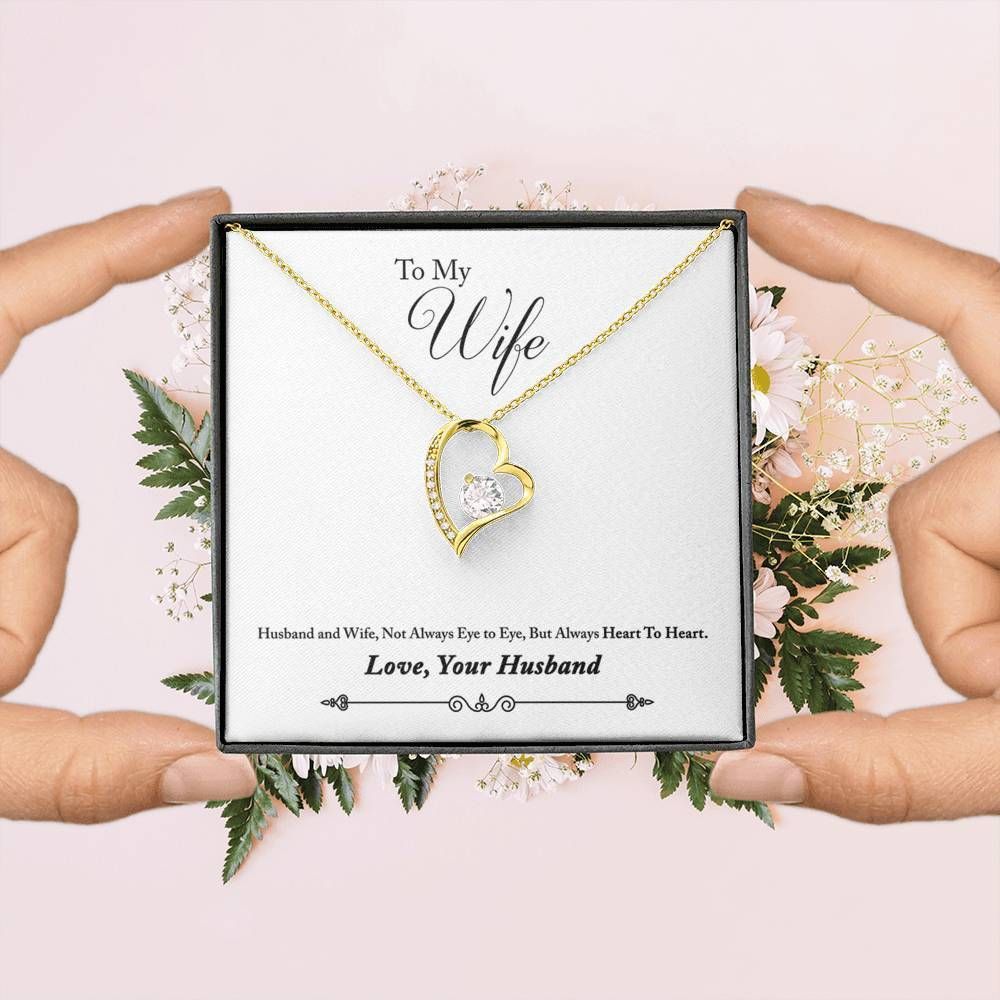 Gift For Wife Always Heart To Heart Forever Love Necklace