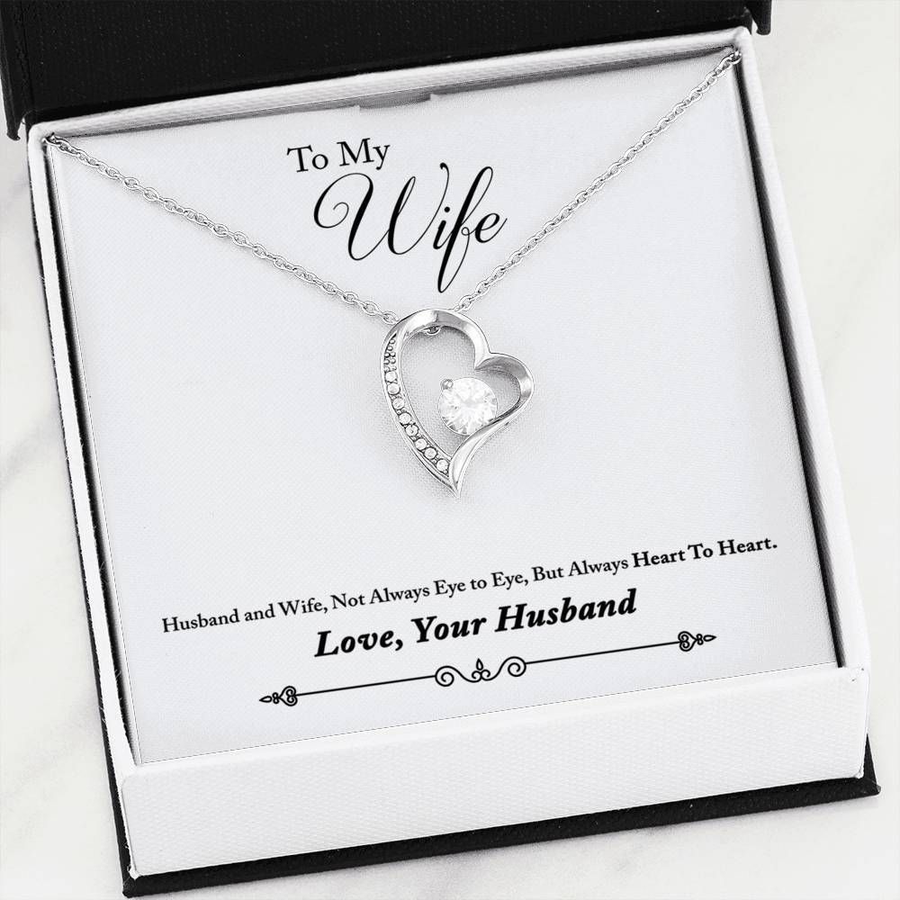 Gift For Wife Always Heart To Heart Forever Love Necklace