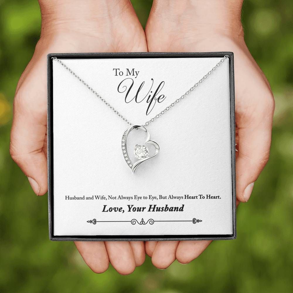 Gift For Wife Always Heart To Heart Forever Love Necklace