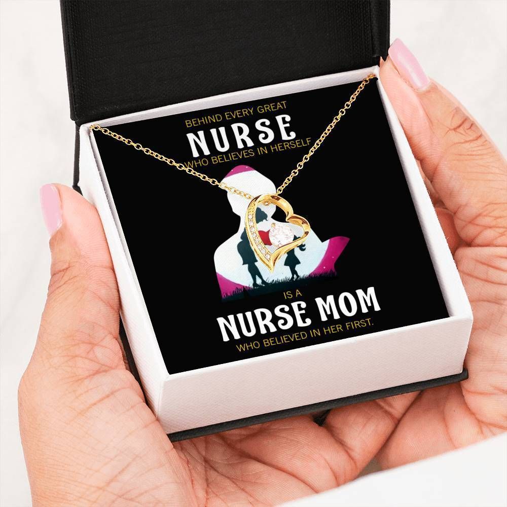 Behind Every The Great Nurse Forever Love Necklace Gift For Mom