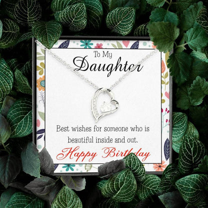 Gift For Daughter Happy Birthday Best Wishes For You Forever Love Necklace