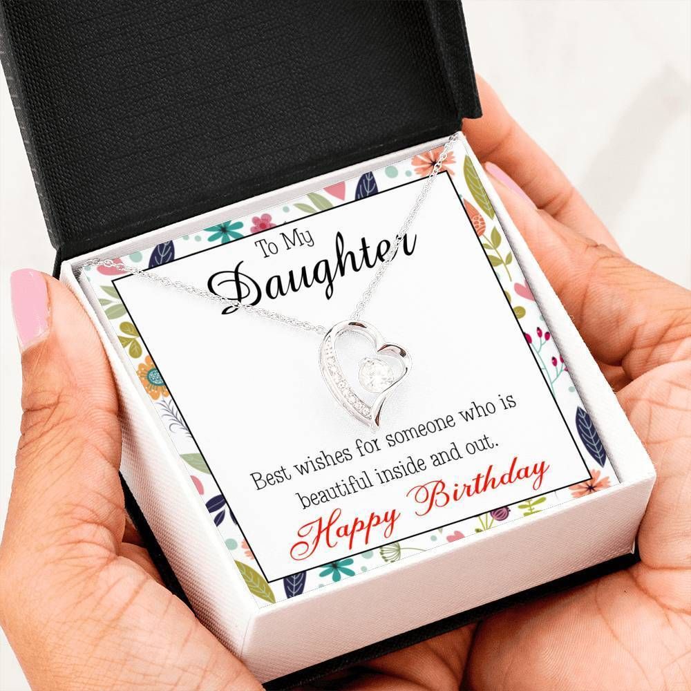 Gift For Daughter Happy Birthday Best Wishes For You Forever Love Necklace